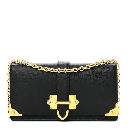 Saffiano Cahier Mini Bag Black