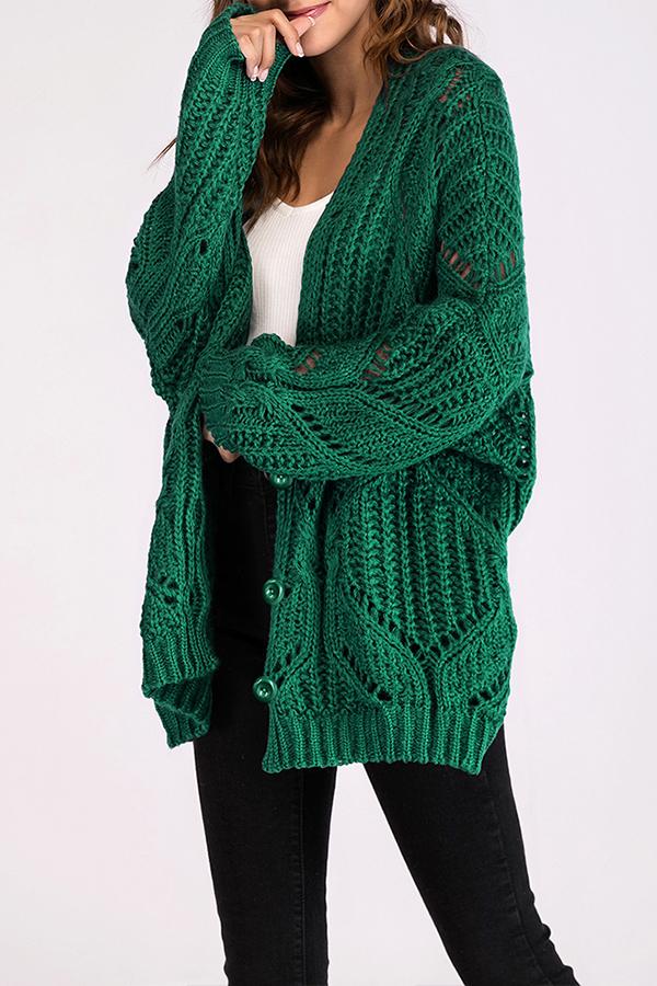 Solid Color V Neck Sweater
