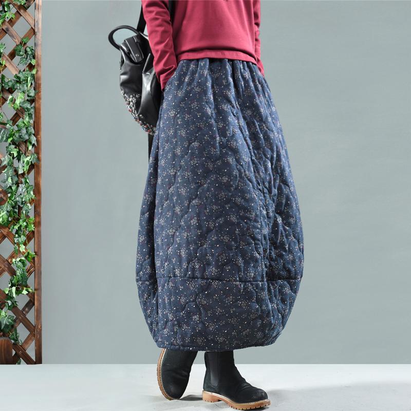 Vintage Floral Quilted Skirt