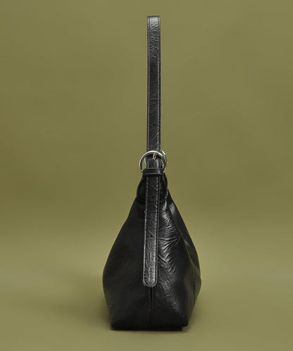 Women Black Solid Durable Faux Leather Shoulder Bags