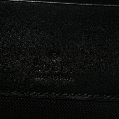 GG Supreme Monogram Calfskin Web Medium Messenger Bag Black Grey