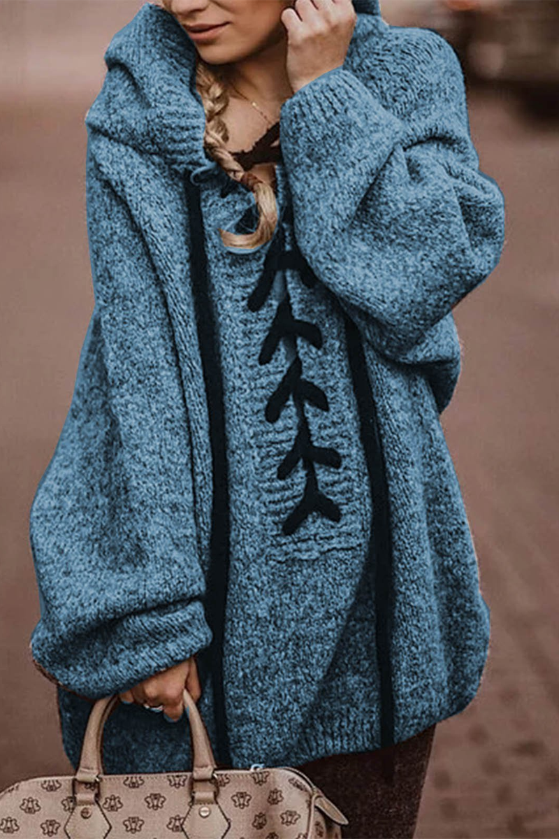 Warm Strapped Thick Knitted Sweater