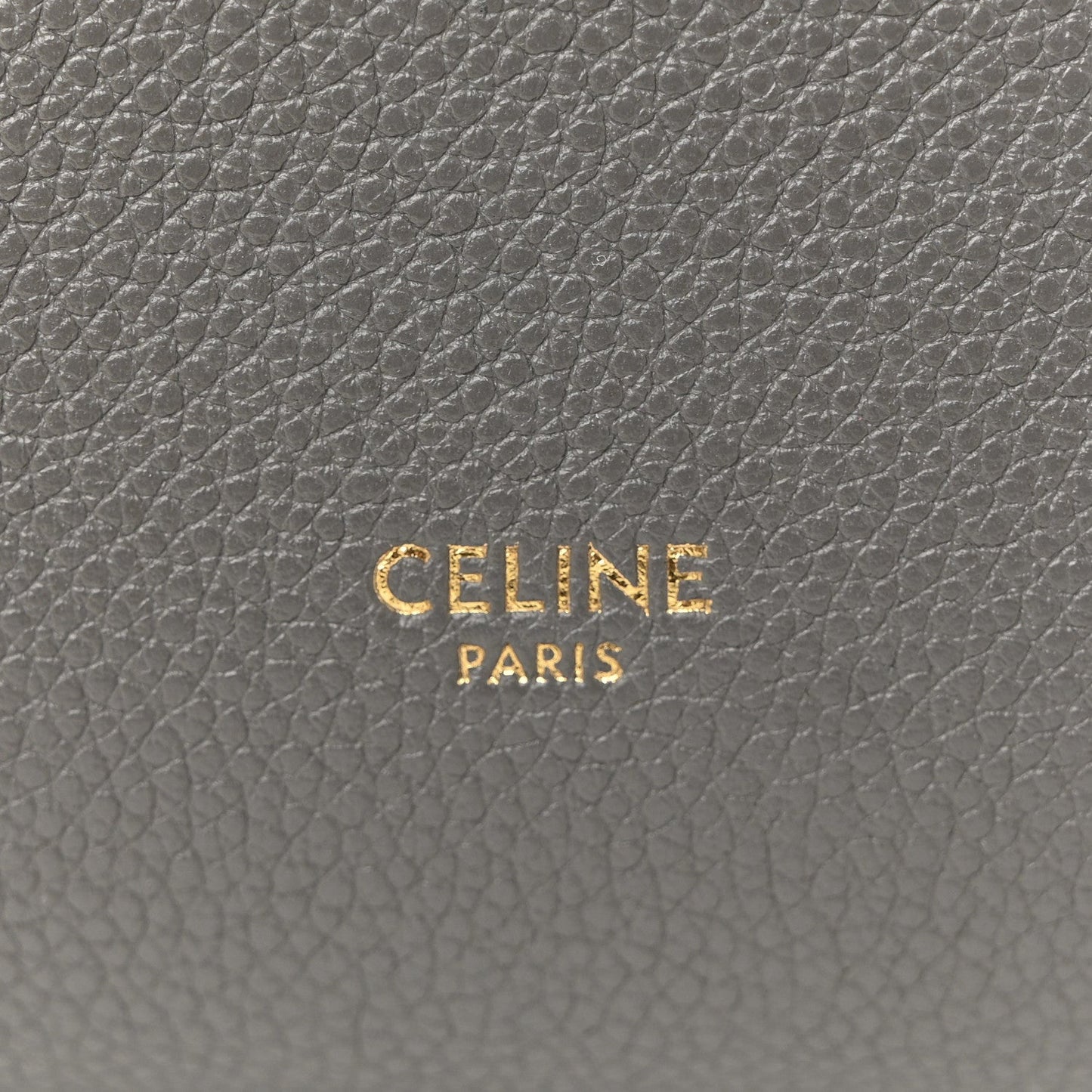 Soft Grained Calfskin Small Sangle Bucket Bag Kohl