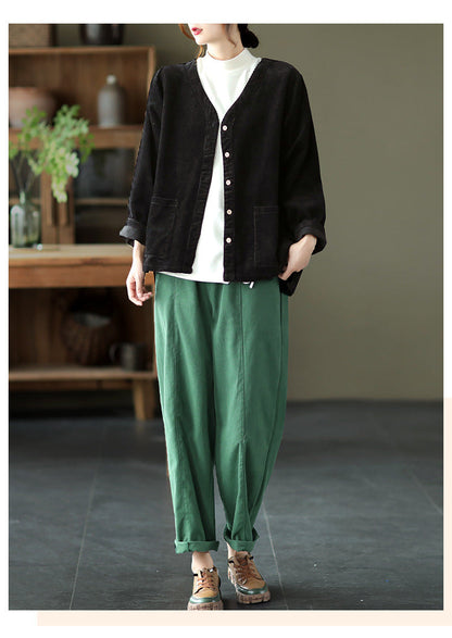 New Style Retro Literary Corduroy Jacket