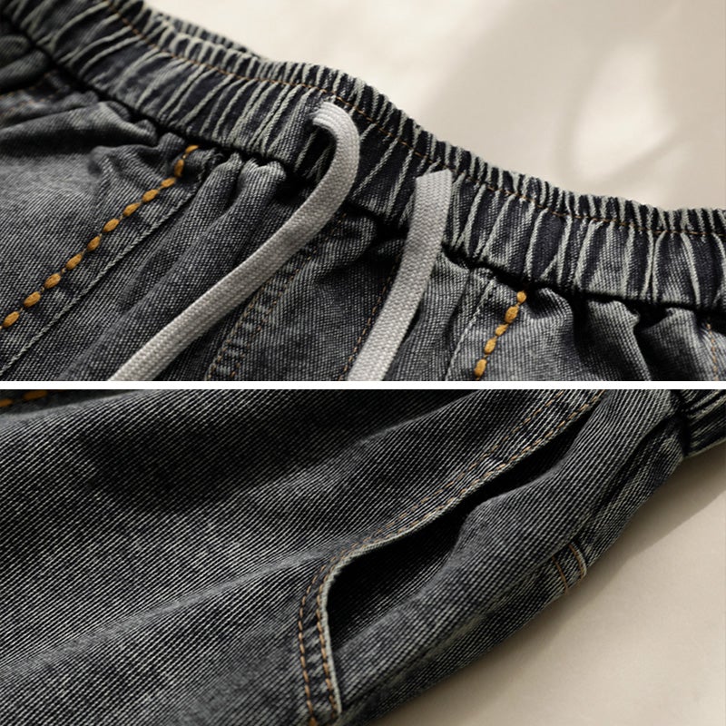 Women  Loose Retro Cotton Casual Harem Jeans