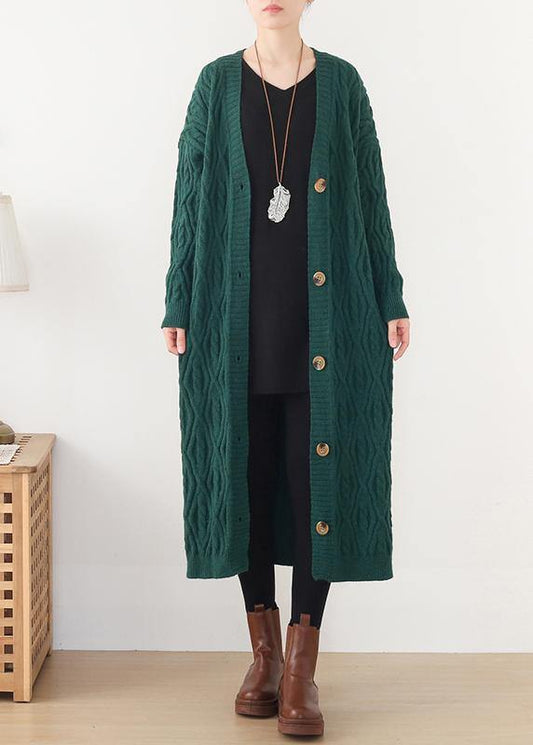 Cute  knitwear fall fashion green wild sweater coat