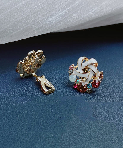 Beautiful Rainbow Overgild Zircon Stud Earrings