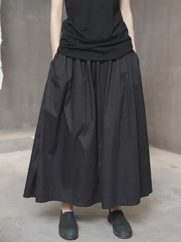 Simple Black Light Loose  Dress