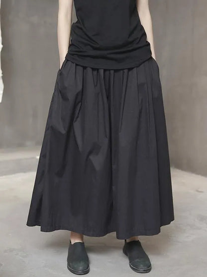 Simple Black Light Loose  Dress