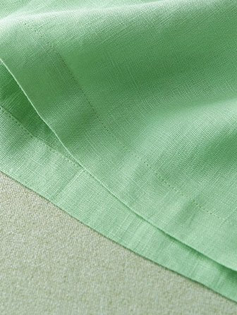 Solid Color Straight Casual High Waist Ninth Linen Pants