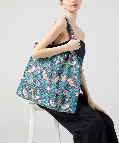 Fashion Green Print Portable Large Capacity Shoulder Bag