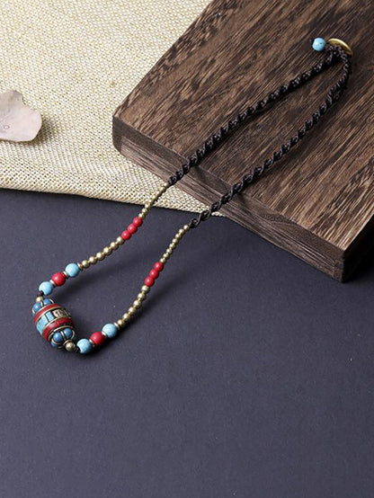 Bohemia Bead Pendant Vintage Women Necklace