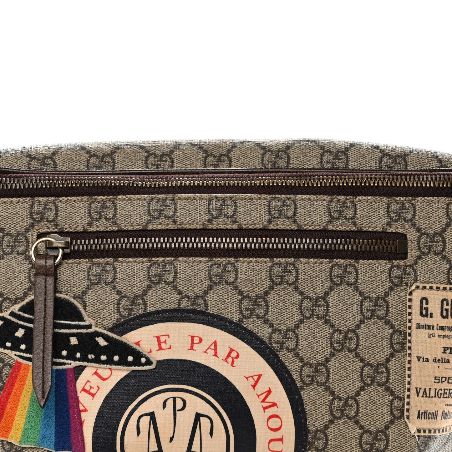 GG Supreme Monogram Courrier Belt Bag Beige New Acero
