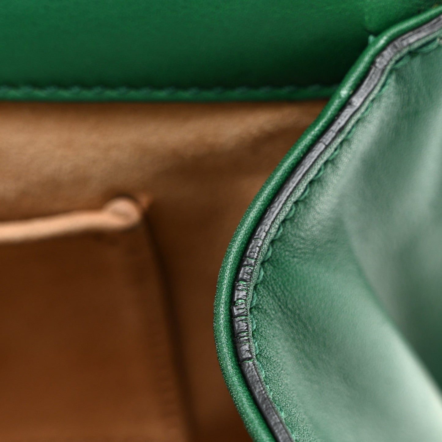 Calfskin Studded Small Padlock Shoulder Bag Emerald