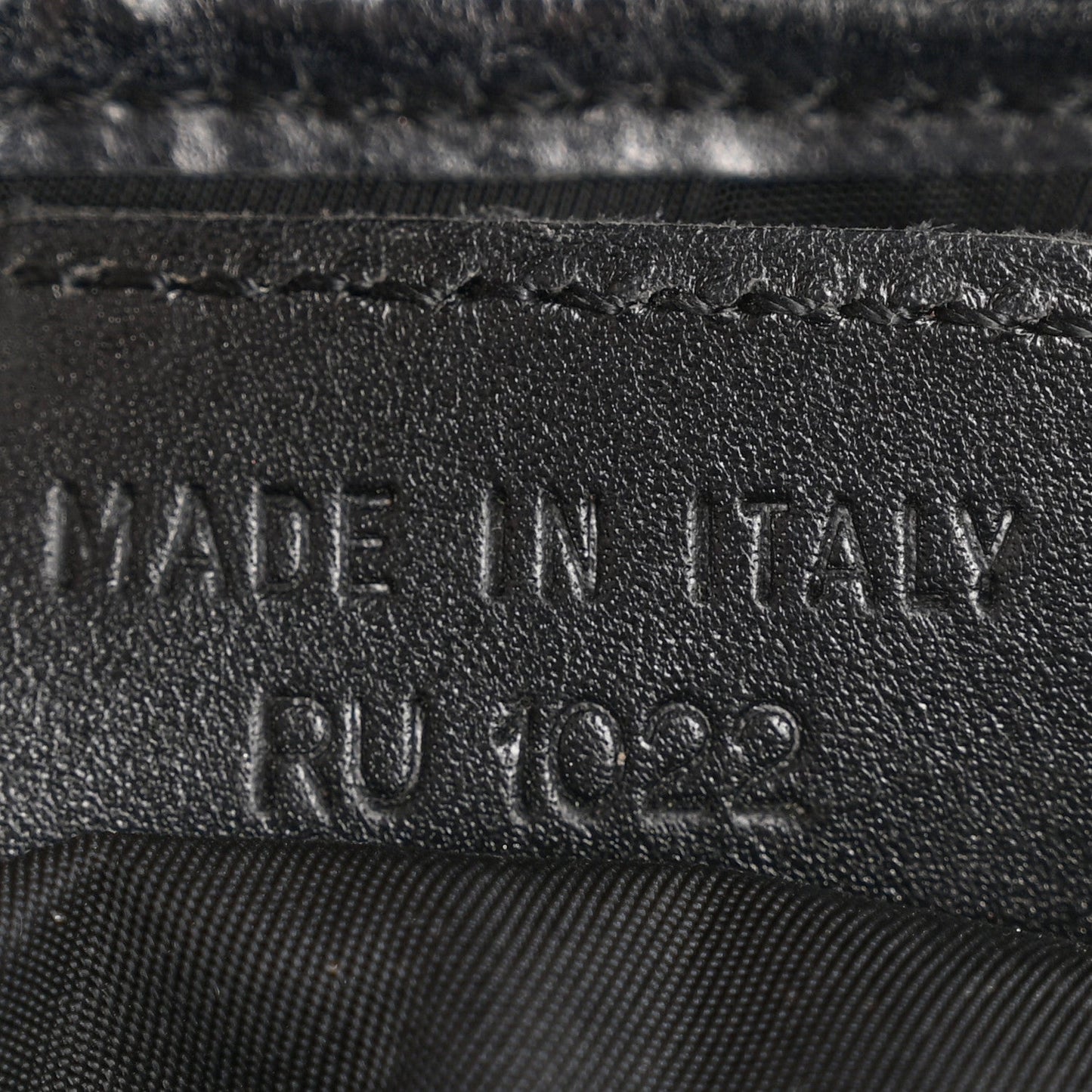 Monogram Saddle Bag Black
