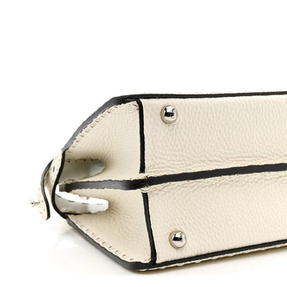 Cuoio Romano Selleria Chamois Small Peekaboo I SEE U Satchel White