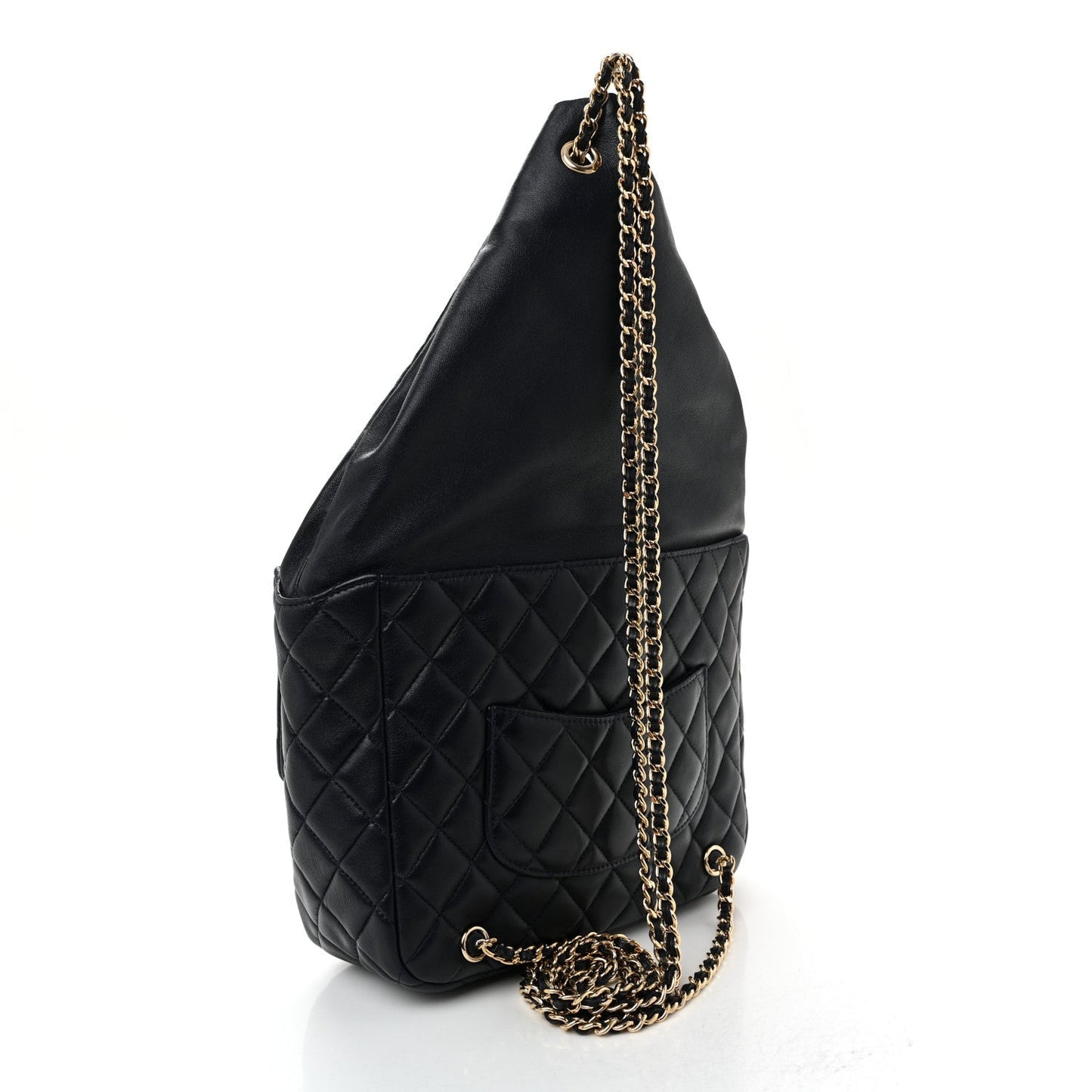 Lambskin Quilted Large In Seoul Backpack Navy
