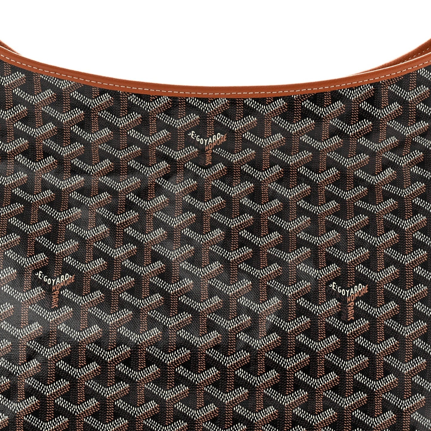 Goyardine Boheme Hobo Black Gold