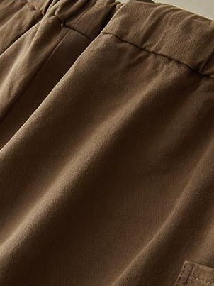 Simple Style Comfortable Elastic Waist Ladies Radish Pants