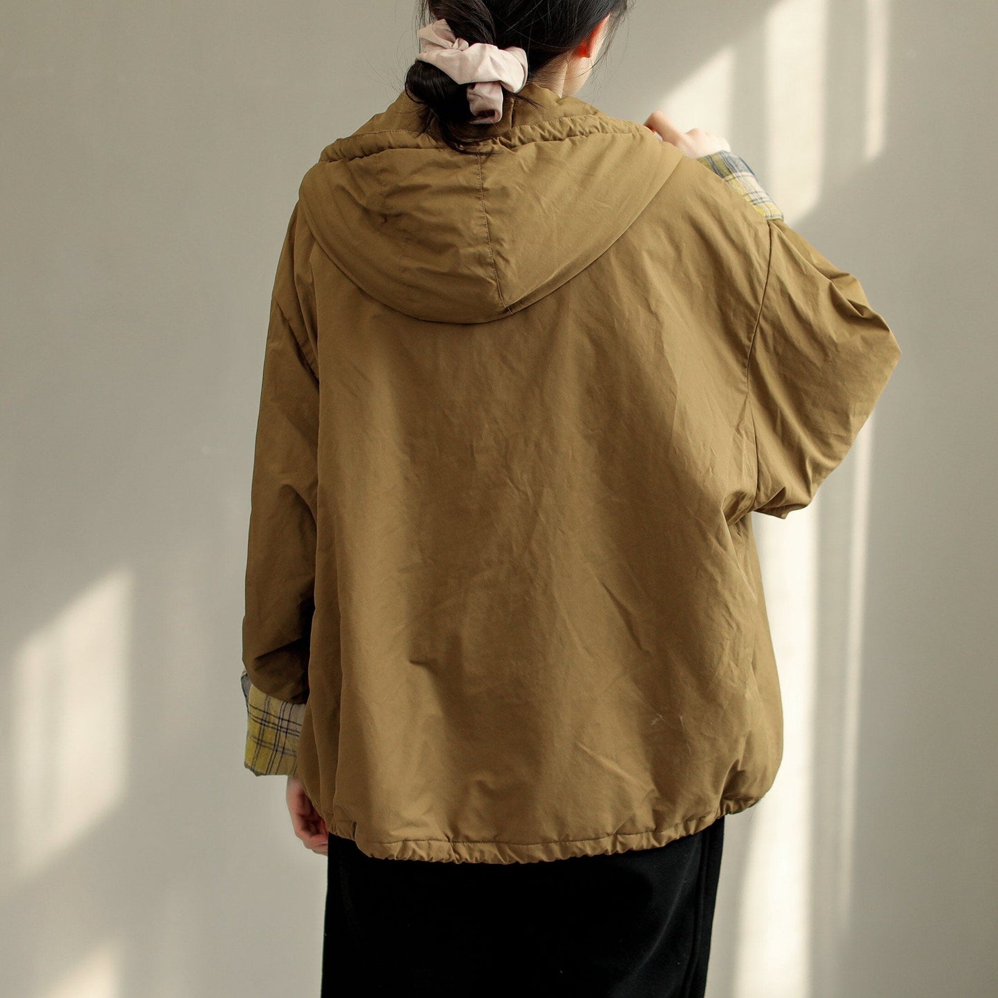 Women Loose Winter Thick Cotton Hooded Coat