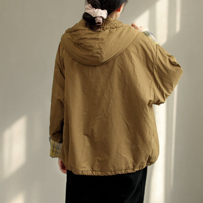 Women Loose Winter Thick Cotton Hooded Coat