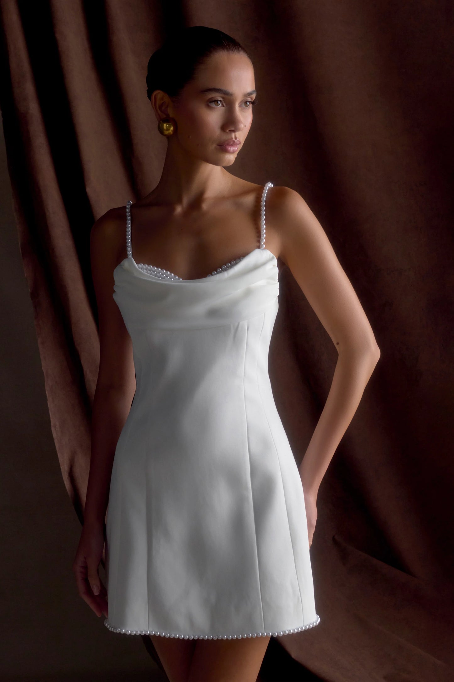 Liliane Suiting Mini Dress - Ivory