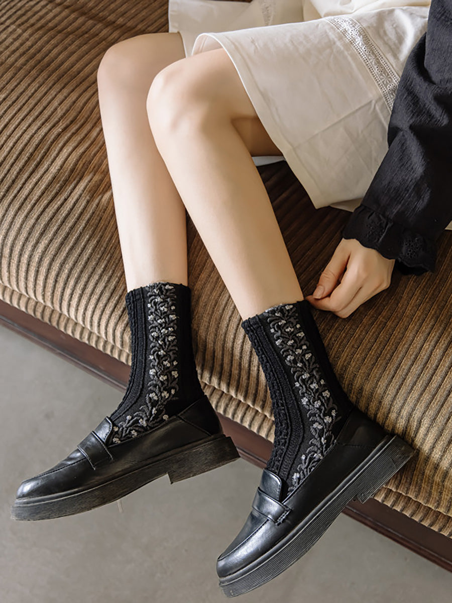 3 Pairs Winter Court Style Lolita Women Socks