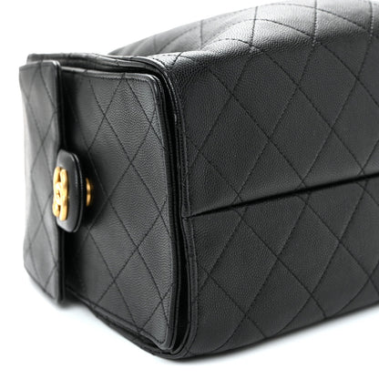 Caviar Quilted Small Chanel 25 Handbag Black