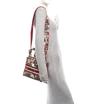 Canvas Embroidered Butterfly Print Medium Lady D-Lite Multicolor