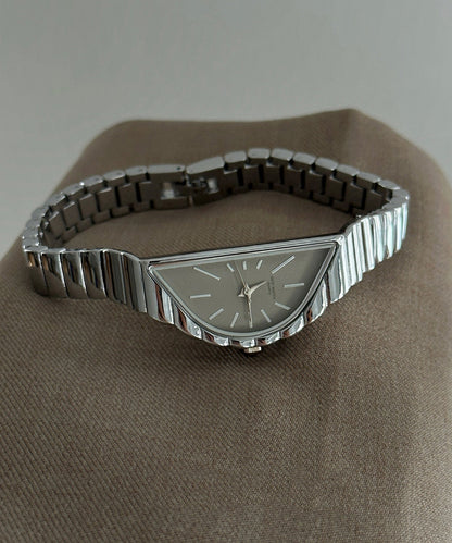 Original Design Gold Stainless Steel Alloy Half-Moon Watches