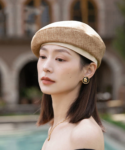 2025 New Stylish Versatile Khaki Beret Hat