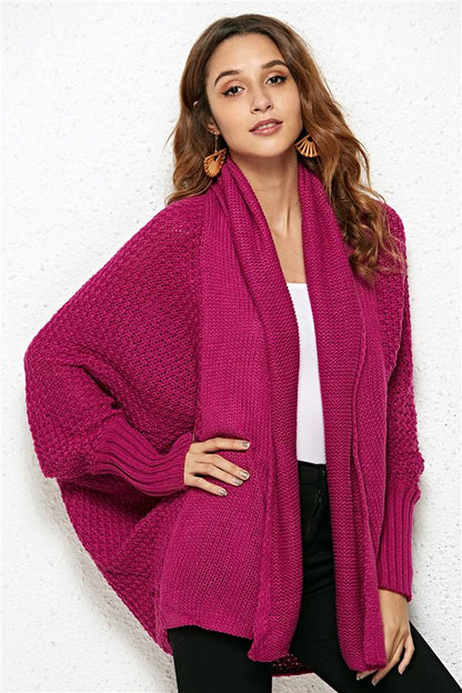 Colbie Dolman Cardigan - Red