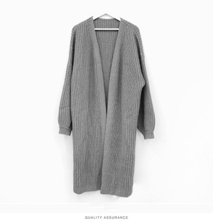 Vintage Loose Long Knitted Sweater Coat