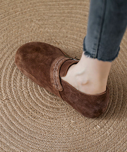 2025 New Light Camel Suede Platform Haken Shoes