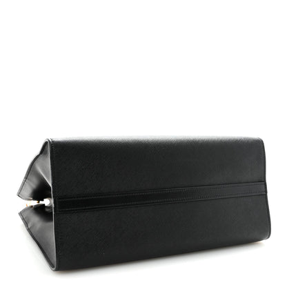 Saffiano City Calfskin Paradigme Bag Black