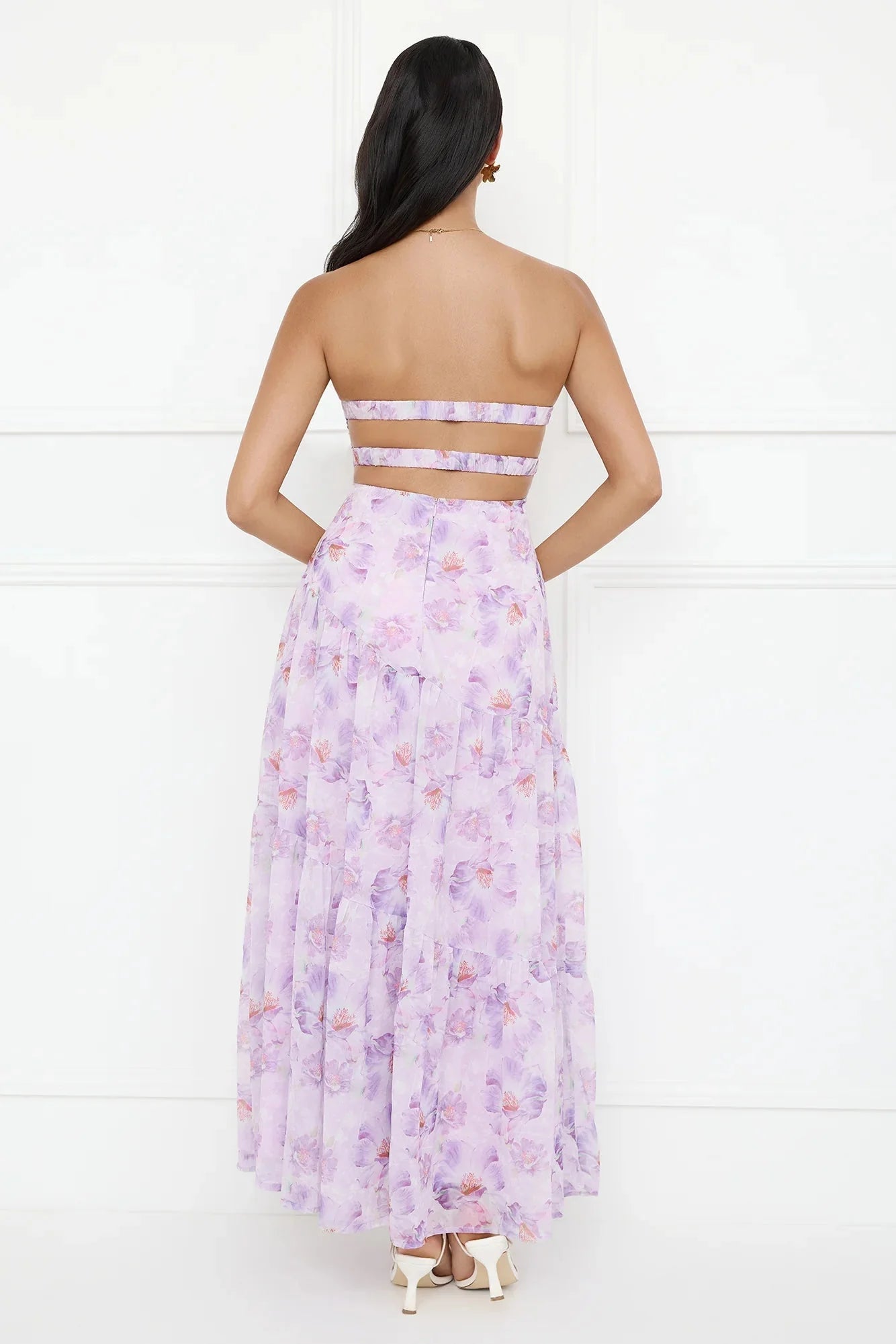 Eliora Strapless Maxi Dress Purple