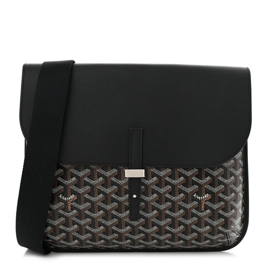 Goyardine Coursier Messenger Bag Black