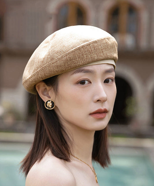 2025 New Stylish Versatile Khaki Beret Hat