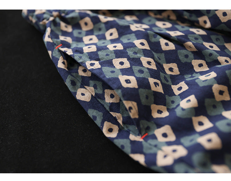 New Retro Elastic Waist Casual Floral Skirt