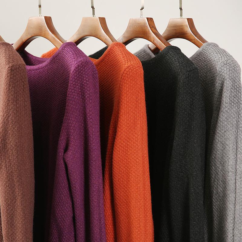 Loose Pullovers Vintage Irregular Sweaters