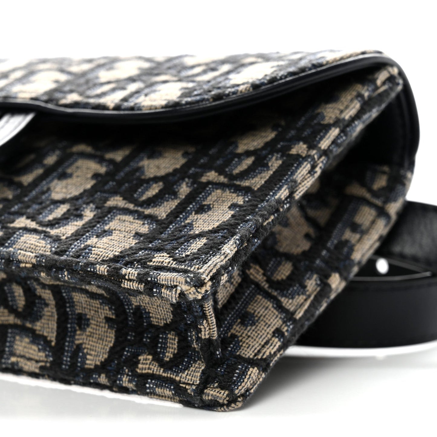 Oblique Saddle Belt Bag Blue