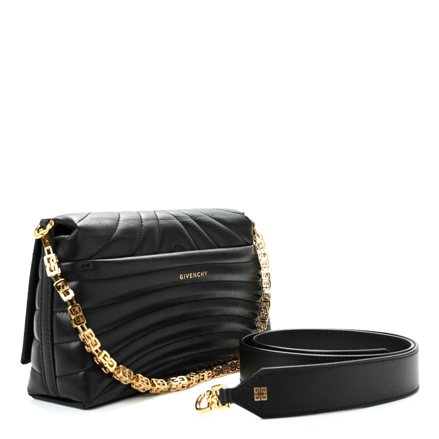 Soft Calfskin 4G Quilted Small Shoulder Bag Black