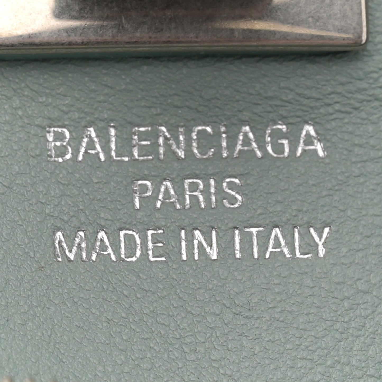 Smooth Calfskin Mini Bel Air Carry All Bag Mineral Green
