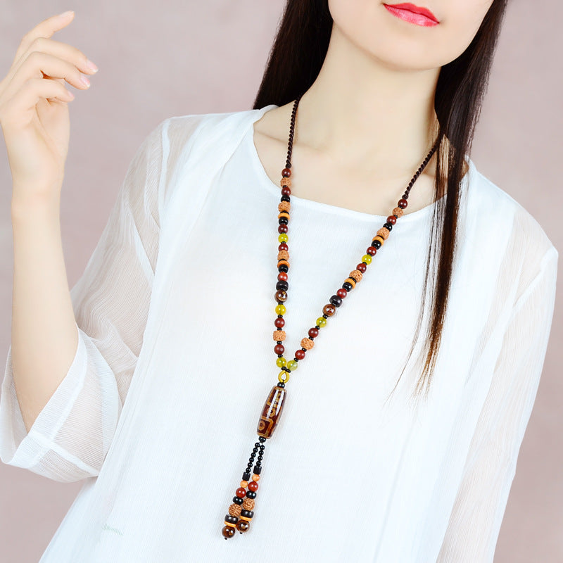 Retro Style Bead Necklace