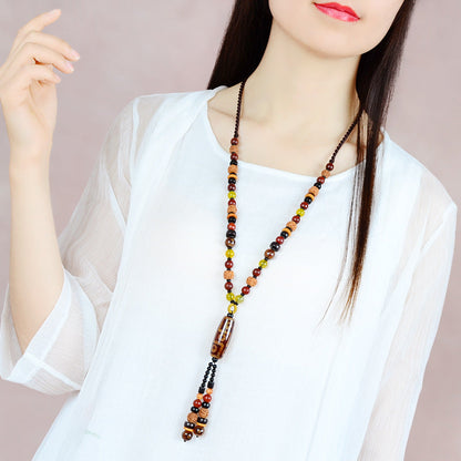 Retro Style Bead Necklace
