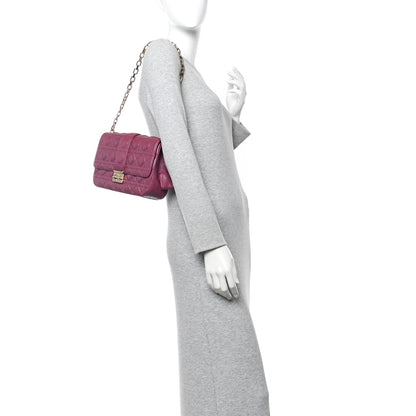 Lambskin Cannage Medium Miss Dior Flap Fuchsia