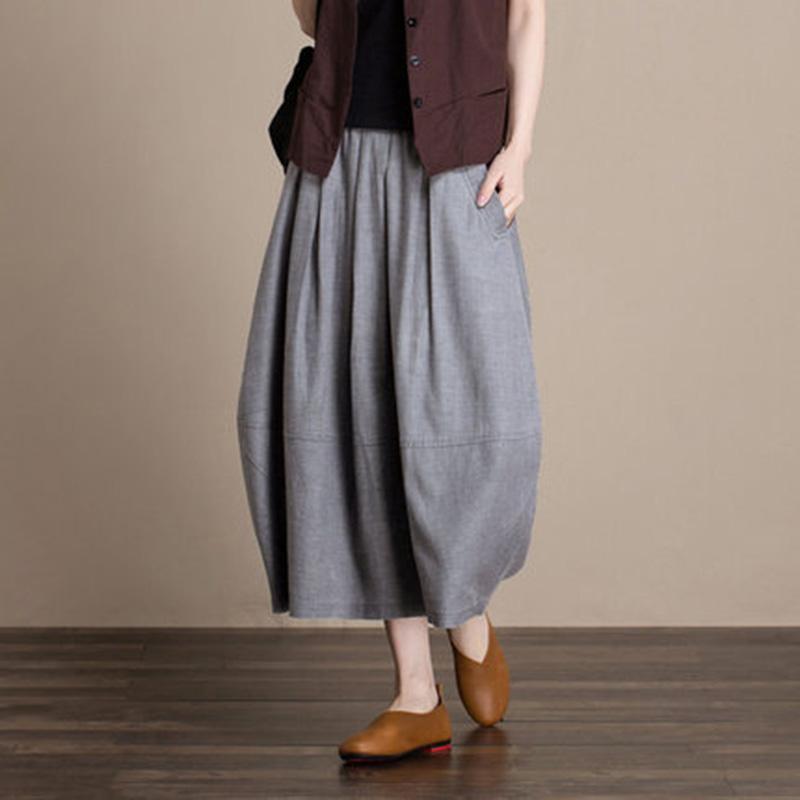 Cozy Linen Flower Skirt