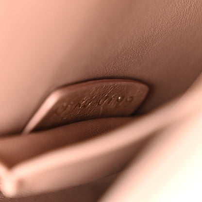 Smooth Calfskin Micro 30 Montaigne Flap Bag Pale Pink