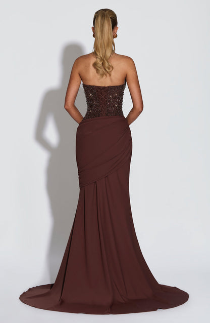 Sexy Halter Deep V Sequin Stitching Dress