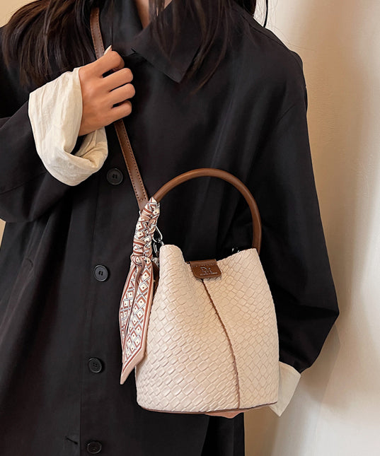 Fashion New Green Faux Leather Versatile Bucket Bag